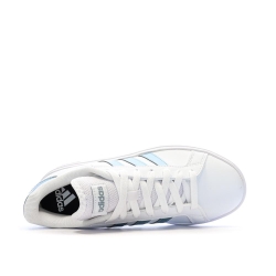 Baskets Blanches/Bleu Femme Adidas Grand Court Base 2.0