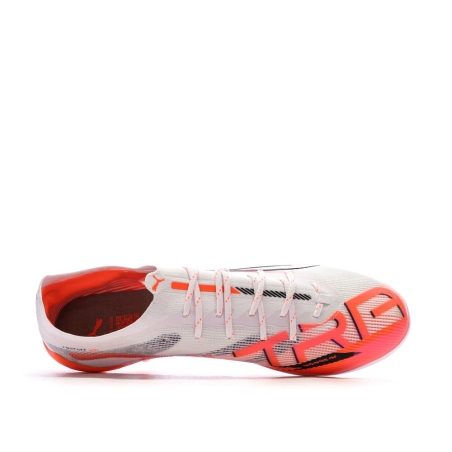 Chaussures de Football Blanc/Rouge Homme Puma Ultra 5 Ultimate Ag
