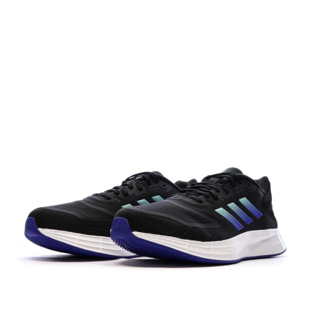 Chaussures de Running Noir/Bleu Homme Adidas Duramo 10