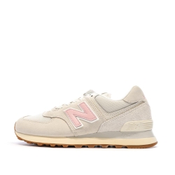 Baskets Beige/Rose Femme New Balance 574