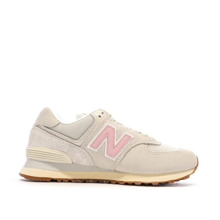 Baskets Beige/Rose Femme New Balance 574