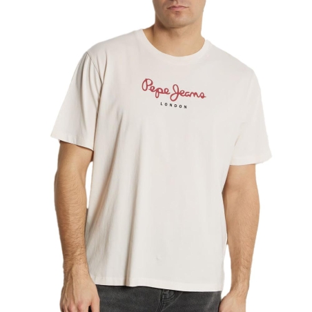 T-Shirt Blanc Homme Pepe jeans Eggo