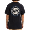 T-shirt Noir Homme Quiksilver Circle Back