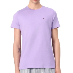 T-shirt Violet Homme Tommy Hilfiger Jersey