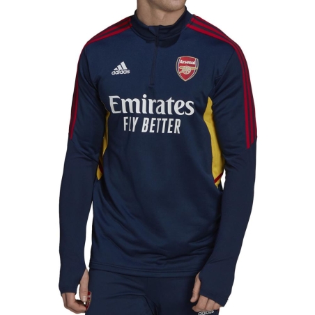 Arsenal Sweat 1/4 zip Marine Homme Adidas