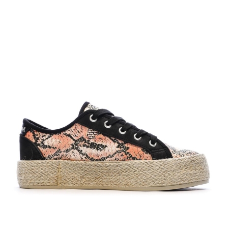 Baskets Noir/Rose Femme Chattawak Paco