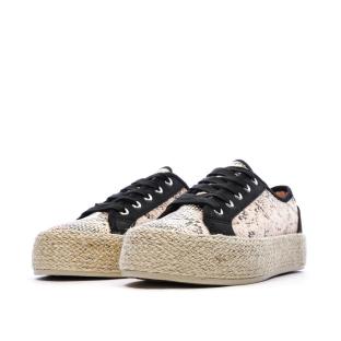 Baskets Noir/Rose Femme Chattawak Paco