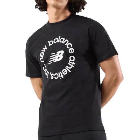 T-shirt Noir/Blanc Homme New Balance Seasonal MT43907