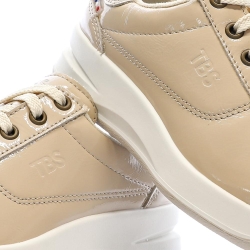 Baskets Beige Femme TBS Tennis Verni Greta