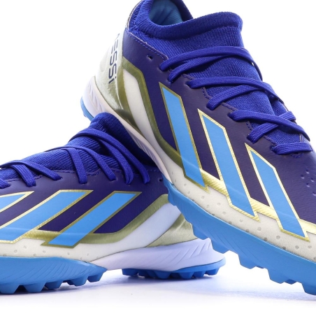Chaussures de Foot Bleues Homme Adidas X Crazyfast League TF Messi