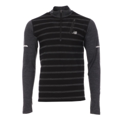 Sweat 1/2 Zip Noir/Gris Homme New Balance MT63206