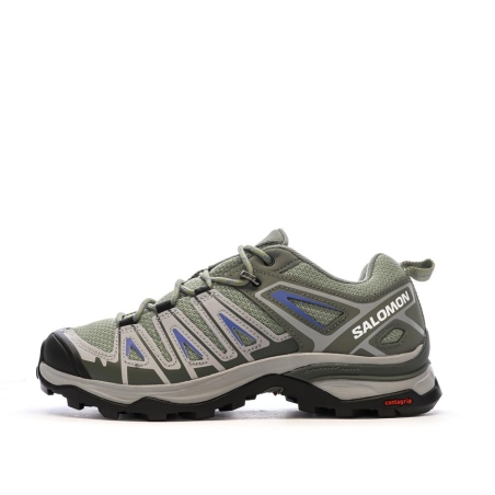 Chaussures de randonnées Grises/Vertes Homme Salomon Pioneer