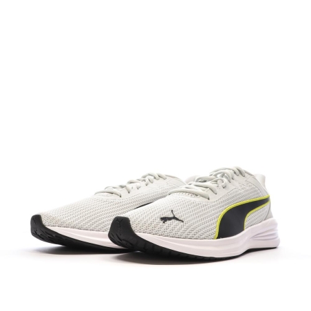 Chaussures de Running Blanches/Noires/Jaunes Homme Puma Transport