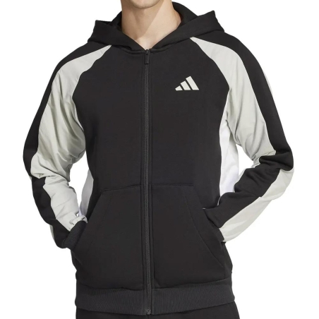 Sweat Zippé Noir Homme Adidas JD8067