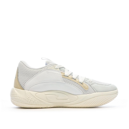 Chaussures de Basket Blanc/Vert Homme Puma Court Rider