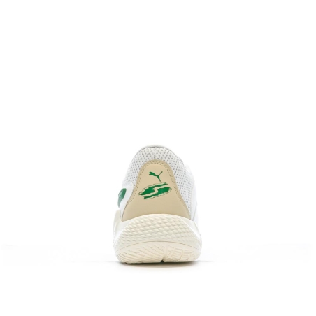 Chaussures de Basket Blanc/Vert Homme Puma Court Rider