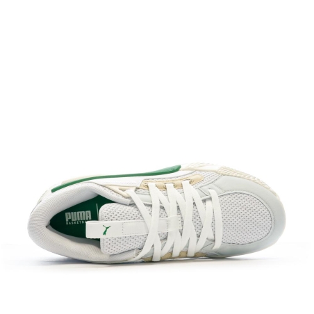 Chaussures de Basket Blanc/Vert Homme Puma Court Rider