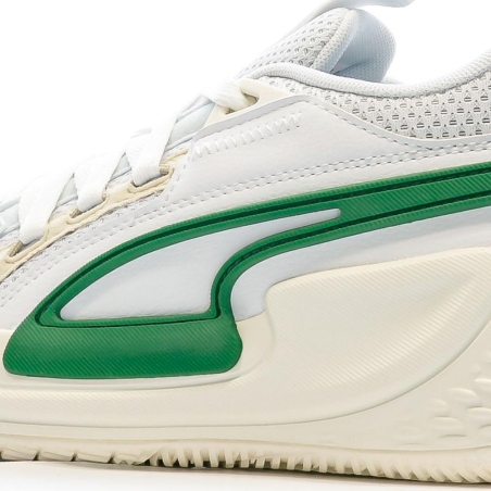 Chaussures de Basket Blanc/Vert Homme Puma Court Rider