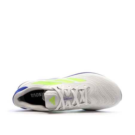 Chaussures de sport Blanches/Jaunes/Bleu Homme Adidas Supernova