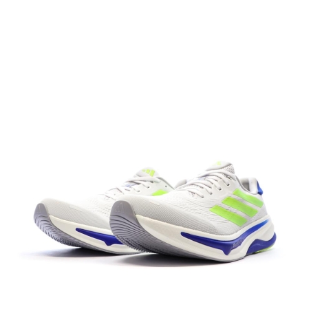 Chaussures de sport Blanches/Jaunes/Bleu Homme Adidas Supernova