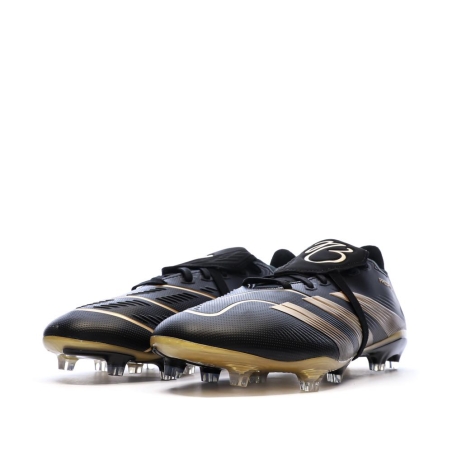 Chaussures de Foot Noir/Doré Adidas Predator League FT FG JB