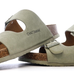 Sandales Kaki Femme Chattawak Orphée