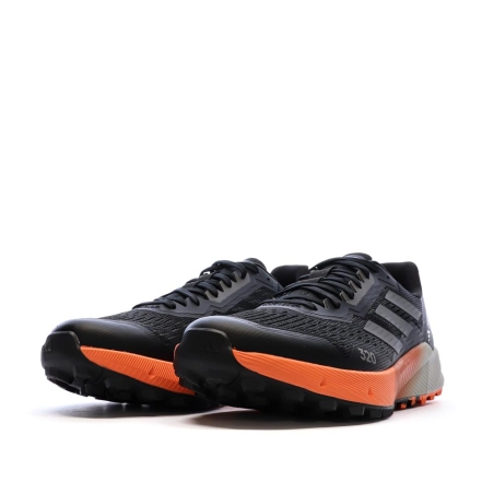 Chaussures de Trail Noir/Orange Homme Adidas Terrex Agravic