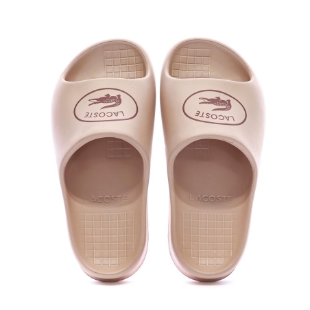 Claquettes Vieux Rose Femme Lacoste Serve Slide 2.0