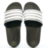 Claquettes Noire/Argent Adidas Adilette Comfort FY8836