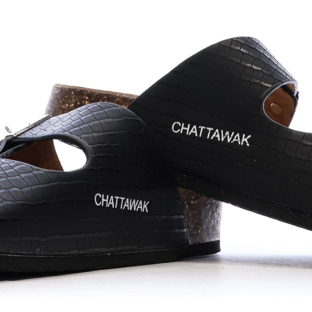 Sandales Noir Femme Chattawak Orphée