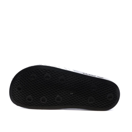 Claquettes Noires/Argent Femme Adidas Adilette