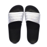 Claquettes Noires/Argent Femme Adidas Adilette