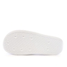 Claquettes Blanches/Argenté Femme Adidas Adilette