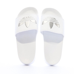 Claquettes Blanches/Argenté Femme Adidas Adilette