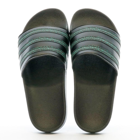 Claquettes Noir/Vert Adidas Adilette HP6266