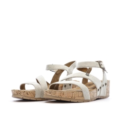 Sandales Grises Clair Femme Chattawak Laspinas