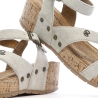 Sandales Grises Clair Femme Chattawak Laspinas