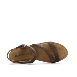Sandales Marron Femme Chattawak Balis