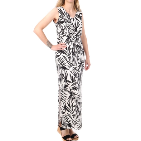Robe Longue Noire/Blanc Femme Vero Moda 10286770
