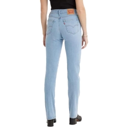 Jean 724 Bleu Délaver Clair Femme Levi's High Rise Straight 18883