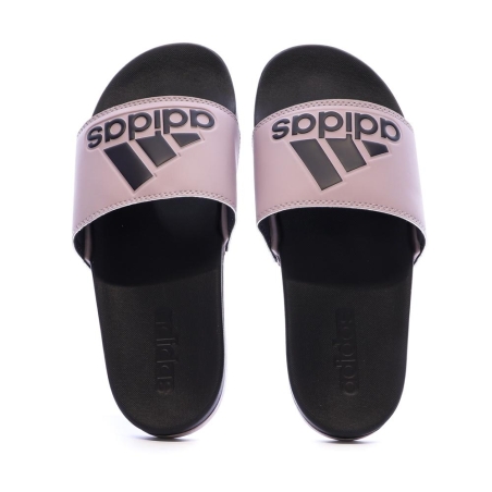 Sandales Rose/Noir Femme Adidas confortables Adilette