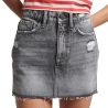 Jupe Gris Femme Superdry Vintage