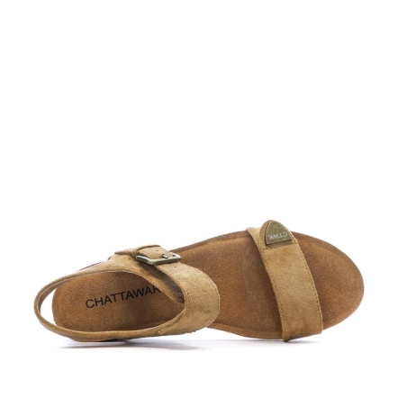 Sandales Marron Femme Chattawak Laspinas
