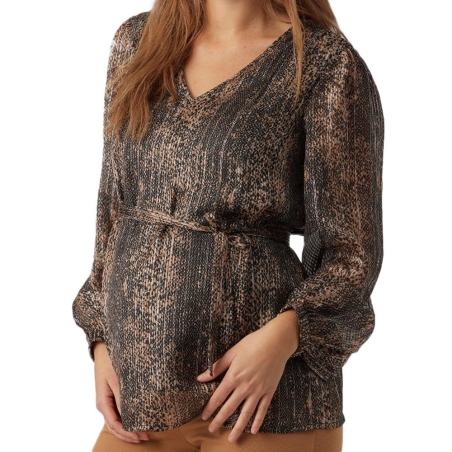 Blouse de Grossesse Noir/Marron Femme Vero Moda Maternity 20018589