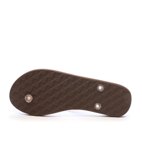 Tongs Marron Foncé/Rose Roxy Viva Sparkle