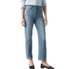 Jean Bleu Femme Levi's Ribcage Straight Ankle Cool In 72693