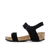 Sandales Noires Femme Chattawak Laspinas
