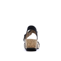 Sandales Noires Femme Chattawak Laspinas