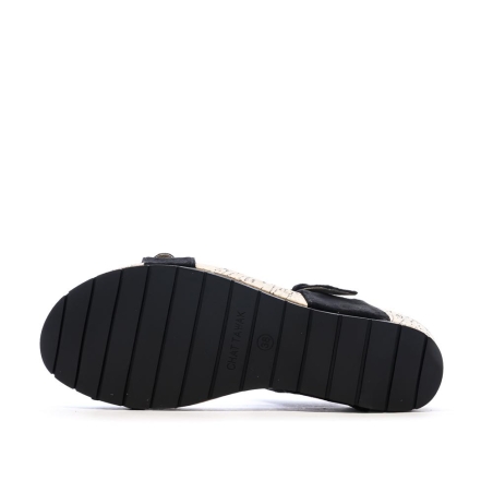 Sandales Noires Femme Chattawak Laspinas
