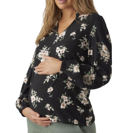Blouse de Grossesse Noir Femme Vero Moda Marternity Volume